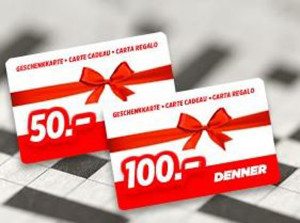 Denner "Mots Croisés" - Gagnez des cartes cadeaux Denner d'une valeur de  1000.– francs - RADIN.ch échantillon concours gratuit suisse bons plans